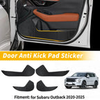Car Door Anti Kick Pad Sticker Scratch Protector for Subaru Outback (2020–2025)