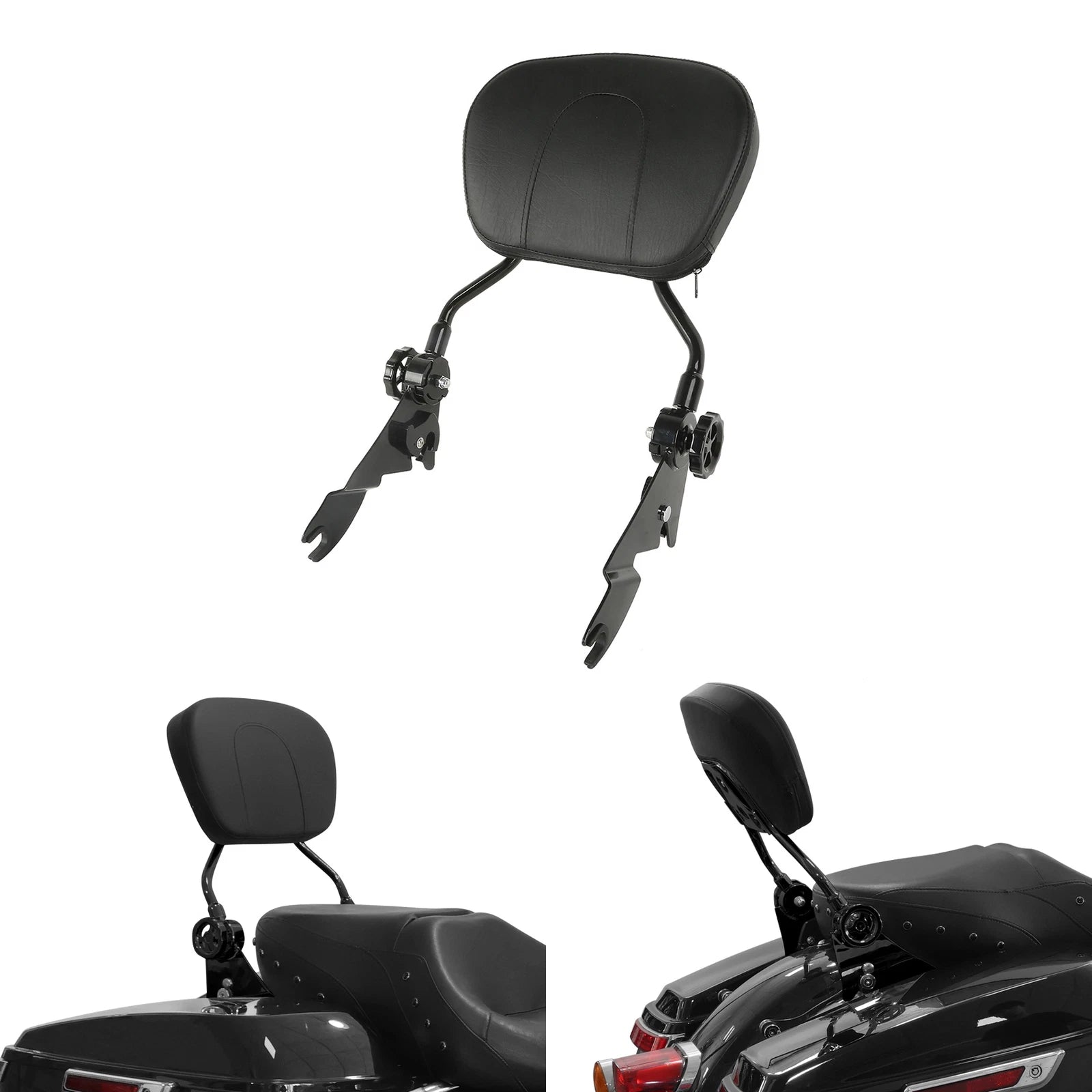 Detachable Backrest Sissy Bar for Harley Touring Street Road Glide (2009–2025)