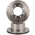 Rear Drilled Slotted Brake Rotors for Dodge Ram 3500 (2003–2008)