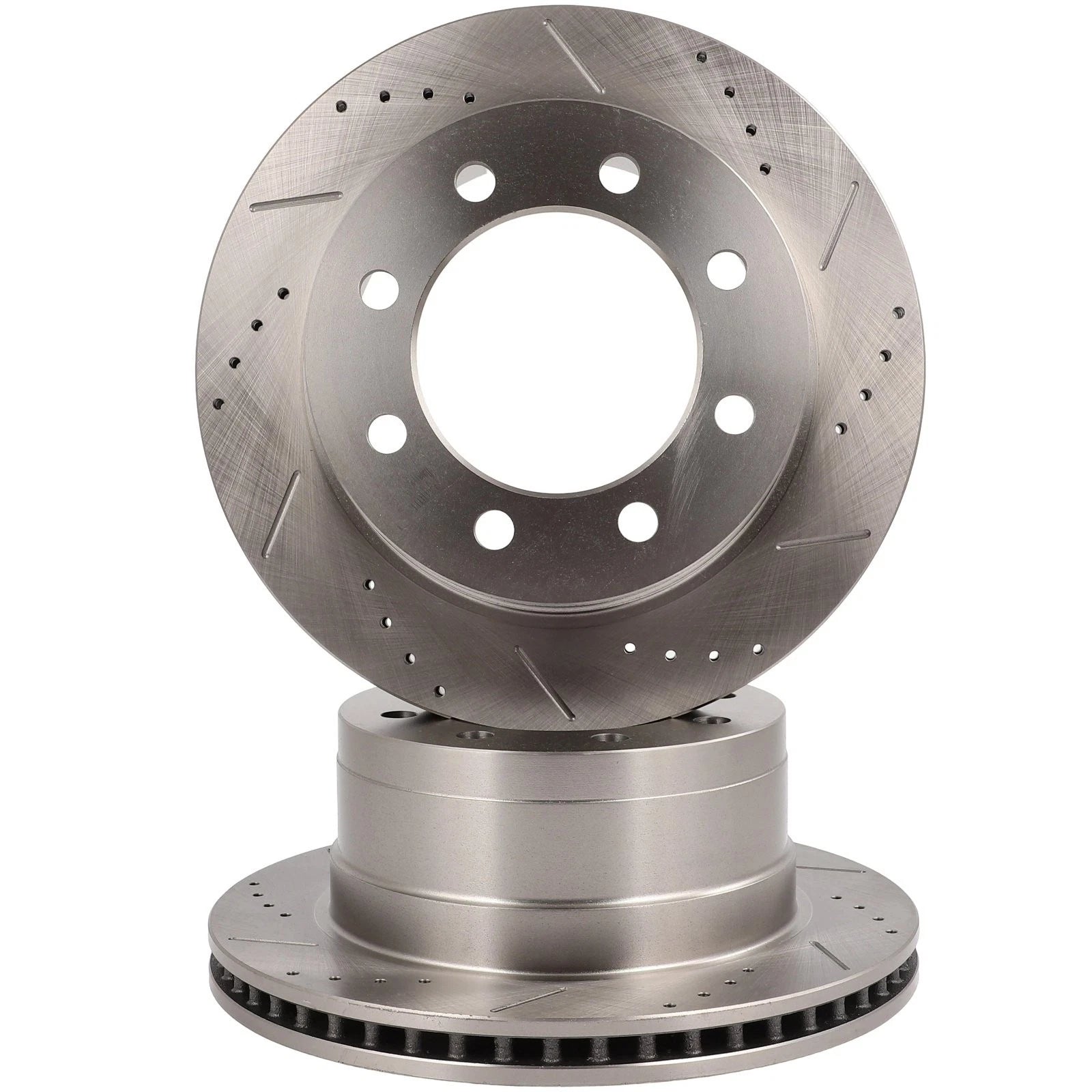 Rear Drilled Slotted Brake Rotors for Dodge Ram 3500 (2003–2008)
