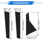 6 Pcs Door Pillar Window Trim for Hyundai Genesis G80 (2015–2022) Black