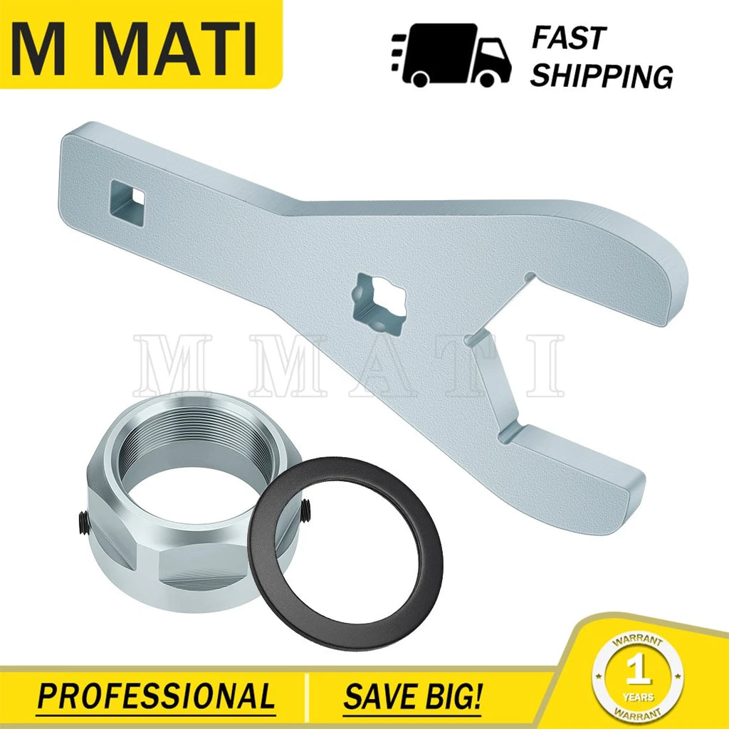 Set of 2 Rear Axle Lock Nuts & 46mm Wrench Tool for Yamaha YFZ450 (2007–2013)