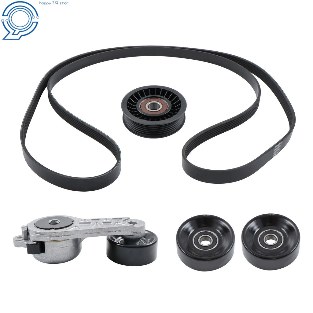 Belt Tensioner and Idler Pulley Kit for Ford F-150 Lincoln (2005–2014)