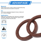 Set of 2 Oil Seal Rotary Shaft Seal FKM Rubber 85x110x12mm
