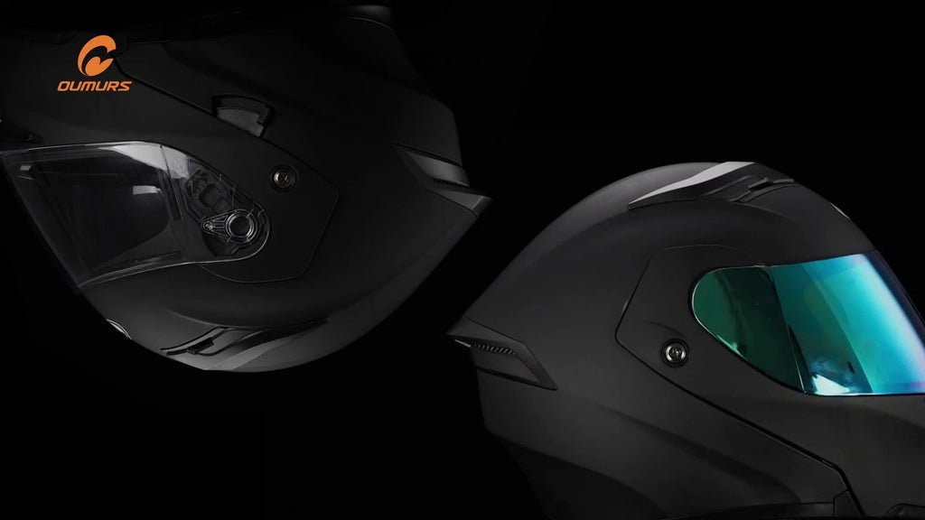Dual Visor Flip Up Modular Full Face Helmet for Motorcycle (M, L, XL, XXL) DOT Approved
