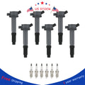 6 Pack Ignition Coil and Spark Plug for Ford Escape Fusion (2006–2012)