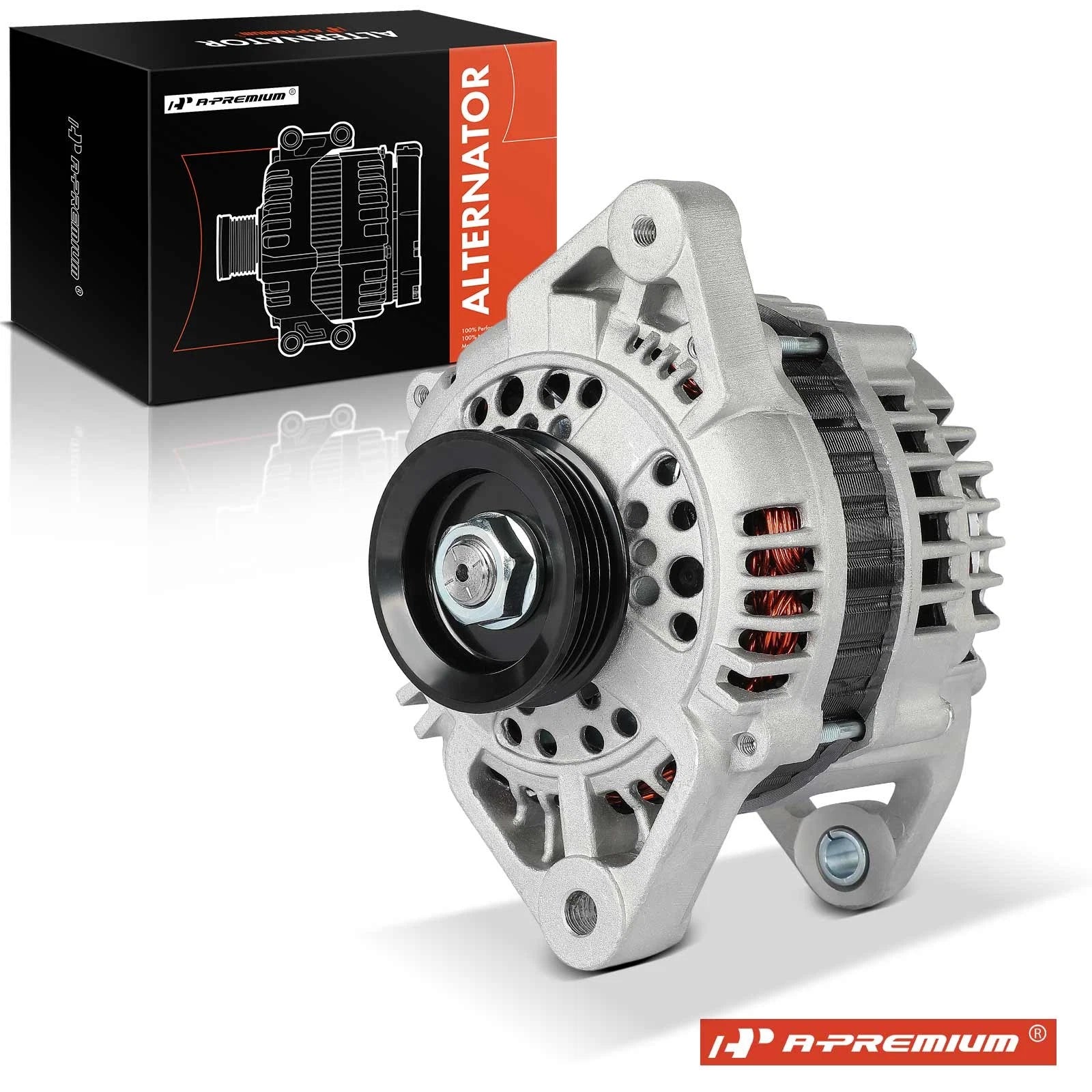 Alternator for Nissan 240SX (1995–1998) 2.4L 80A 4-Groove Pulley
