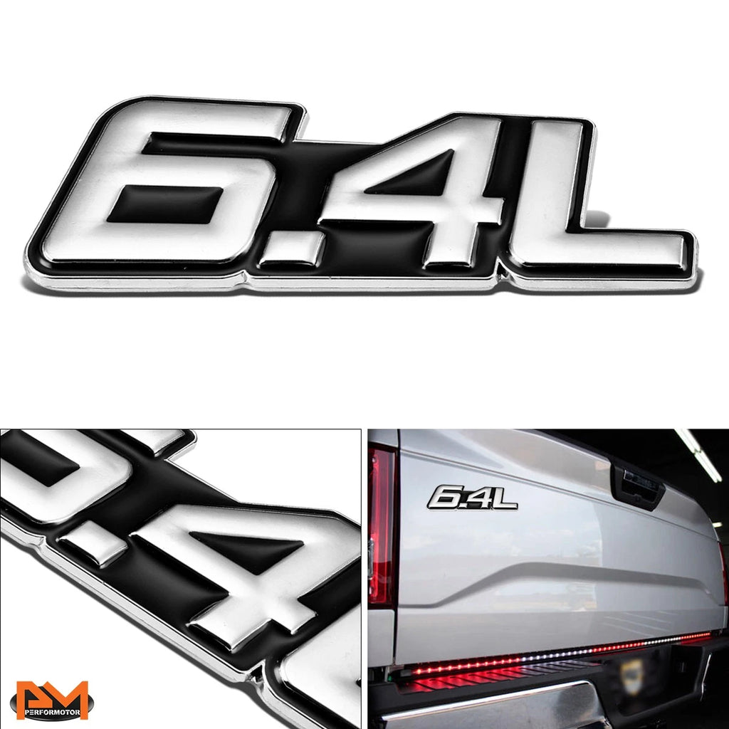 3D Polished Metal Decal Emblem for Freightliner Dodge Ram (6.4L)