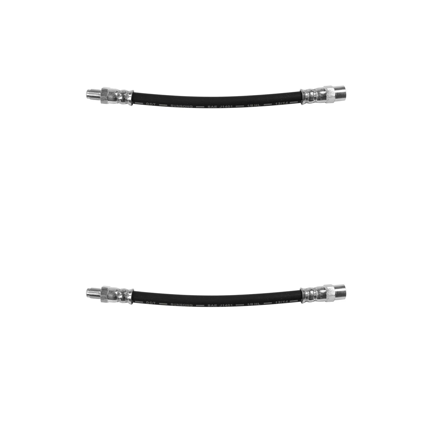 Set of 2 Rear Outer Brake Hydraulic Hoses for BMW E20 E21 E23 E34 E36