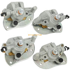 Front & Rear Brake Calipers W/Pads for Yamaha Grizzly 700 YFM700 (2007–2020)