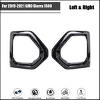Set of 2 Black Fog Light Outer Bezel Covers for GMC Sierra Denali (2019–2021)
