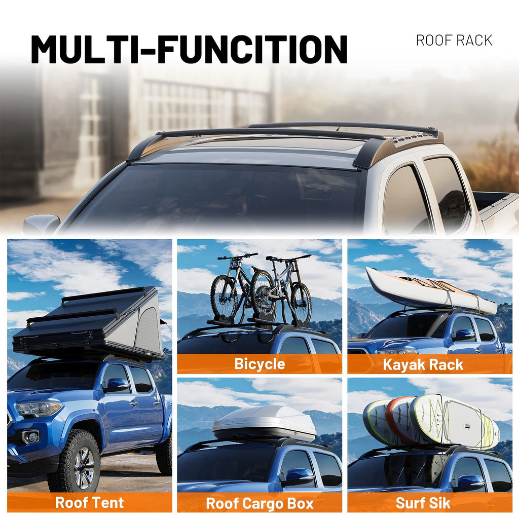 2X Cross Bar + 2X Side Rail Roof Rack for Toyota Tacoma (2005–2023) PT278-35170
