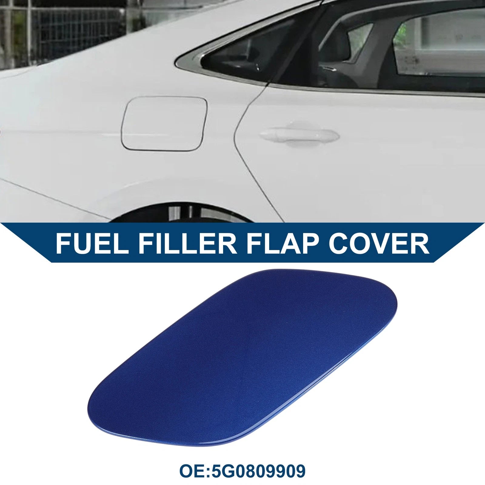 Fuel Tank Door Cap for Volkswagen Golf (2014–2018) - Blue