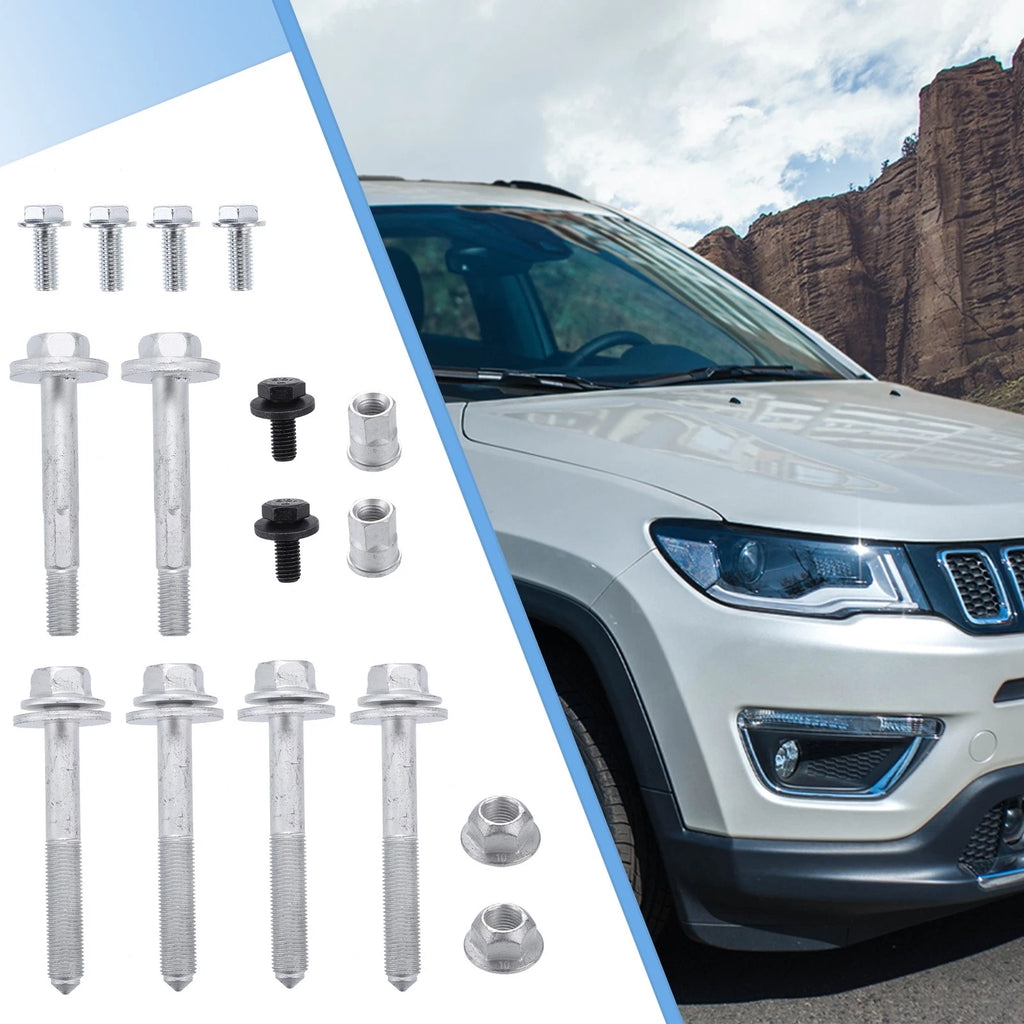 Set of 4 Rear Crossmember Subframe Bolts NO.68211932AB for Jeep Compass Patriot (2007–2017)