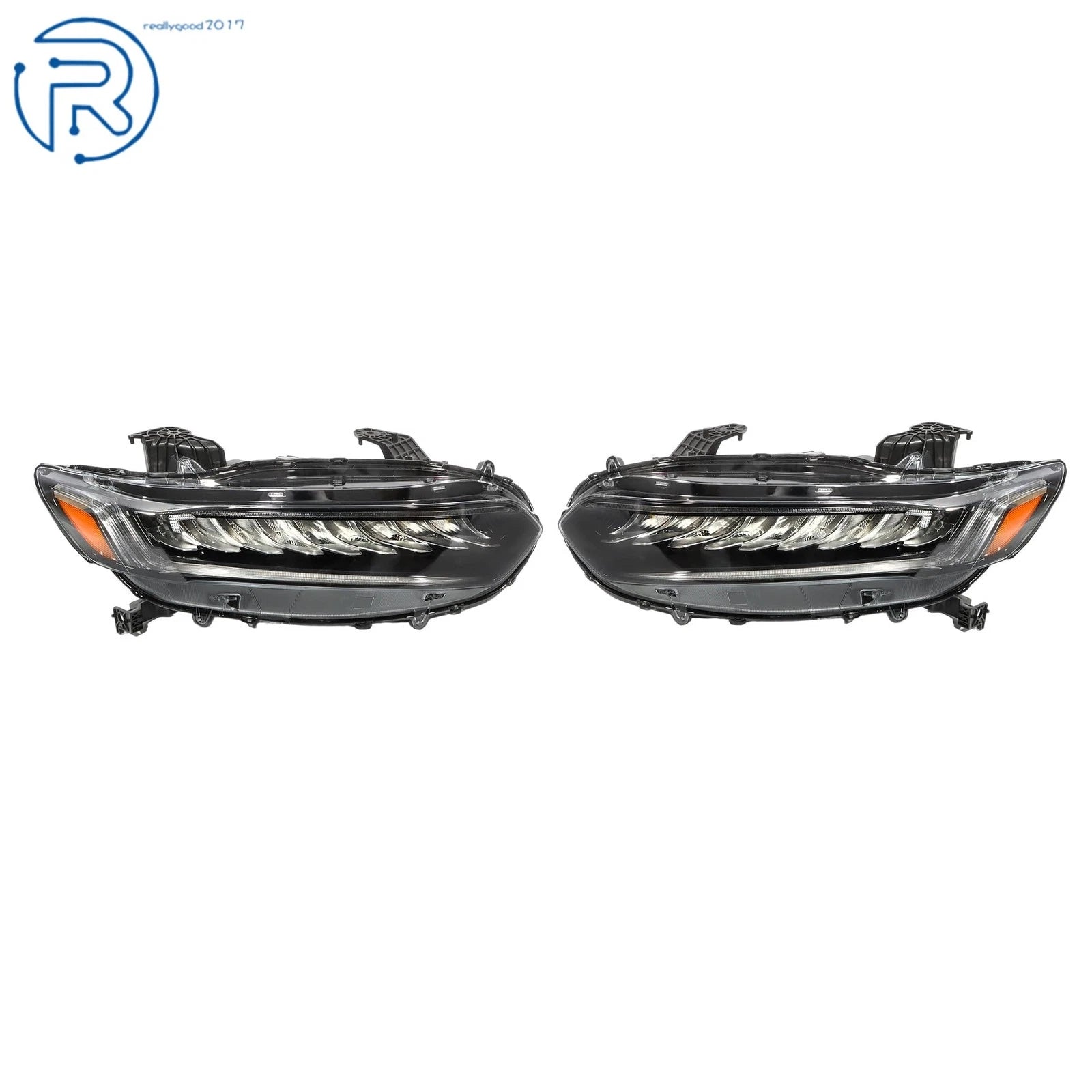 LED Black Housing Headlights for Honda Accord (2021–2022) Left+Right Side
