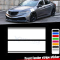Universal Racing Stripe Fender Hash Mark Vinyl Decal Sticker Set for Car (—)