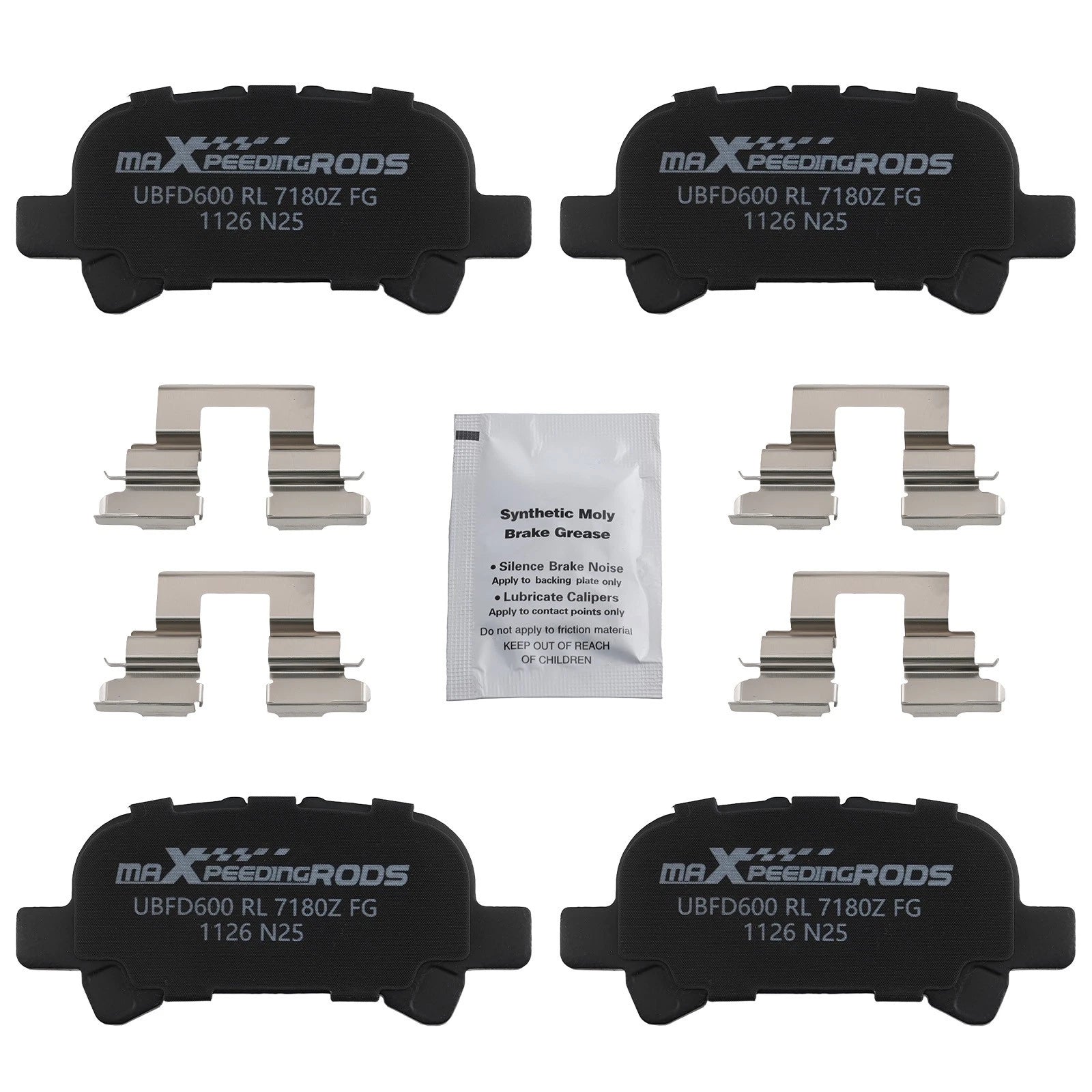 Rear Ceramic Brake Pads Kit for Toyota Avalon Solara (1999–2008)