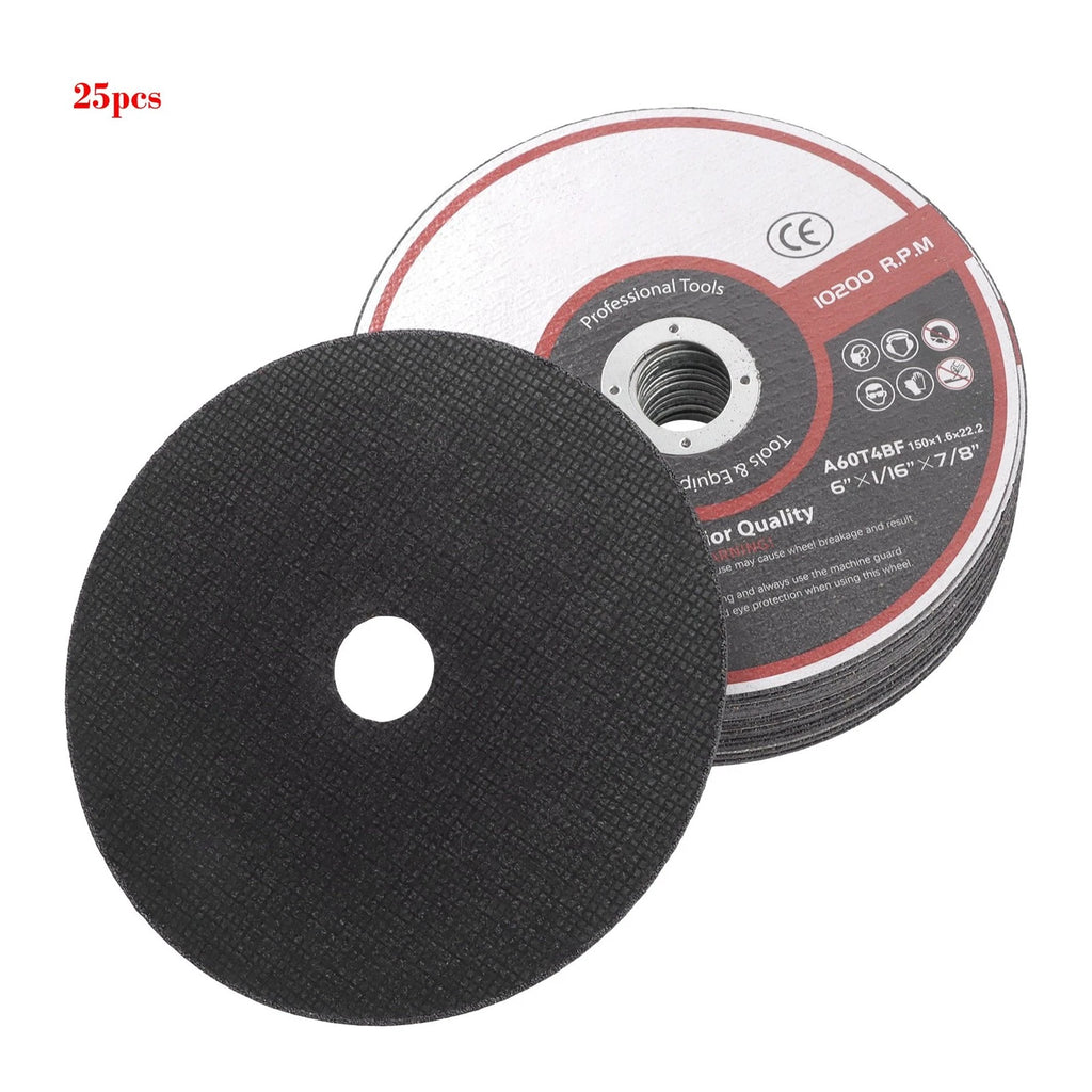 25 Pack Cut Off Wheels for Die Grinders 6"x1/16"x7/8"