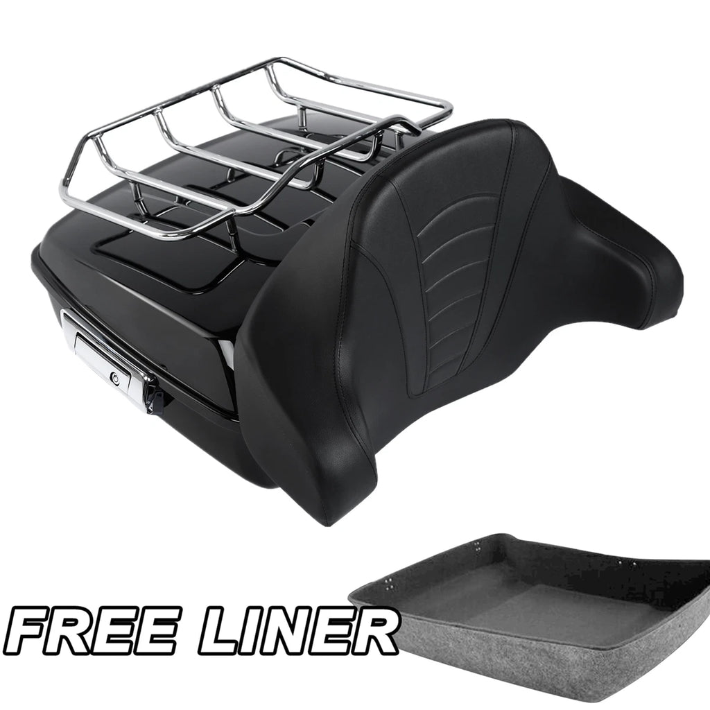Chopped Trunk Backrest Pad for Harley Electra Road Glide (2014–2025)