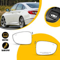 Set of 2 Heated Blind Spot Side Mirror Glass for Honda Accord (2018–2022)
