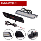 2X Clear Amber LED Front Side Marker Lights for Chrysler Sebring (2007–2010)