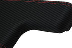 Console Lid with Cupholder Cover for Ford Ranger (2000–2006) Carbon Fiber Red Stitch