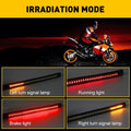 48 LED Turn Signal Brake Tail Light Strip for Motorcycle (Universal Fit)