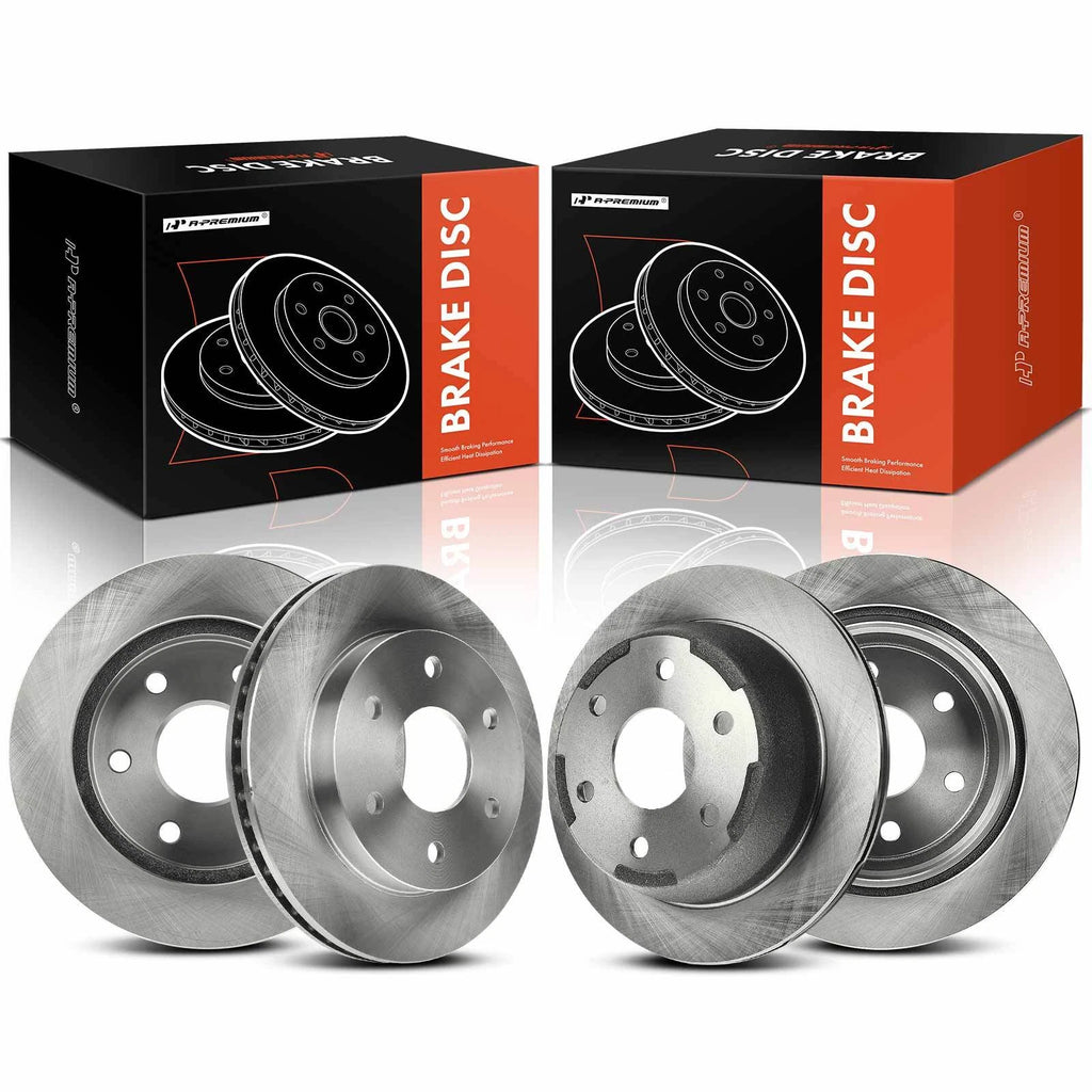 Front & Rear Disc Brake Rotors for Chevrolet Silverado 1500 (1999–2004)