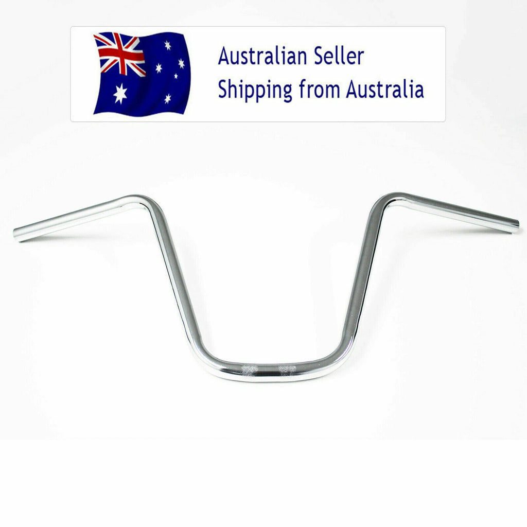 Chrome 7/8" Ape Hanger Handlebars for Custom Bike (12" Rise)