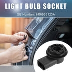 2X Light Bulb Socket No.6R0953123A for Skoda Roomster (2008–2015)