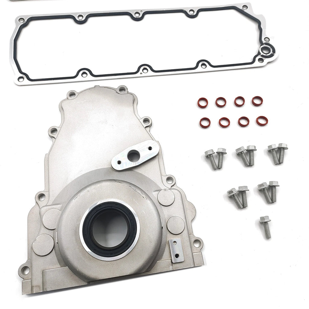 LS Gen4 Valley Cover Plate Timing Cover Kit for GM LS2 LS3 LS7 (2007–2013)