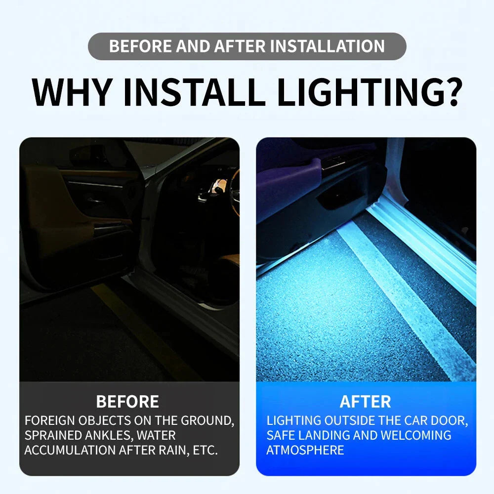 LED Door Light Welcome Light for Car - Magnetic USB Anti-Collision Lamp
