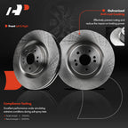 Front Disc Brake Rotors & Ceramic Pads for Mercedes-Benz ML550 (2008–2011)