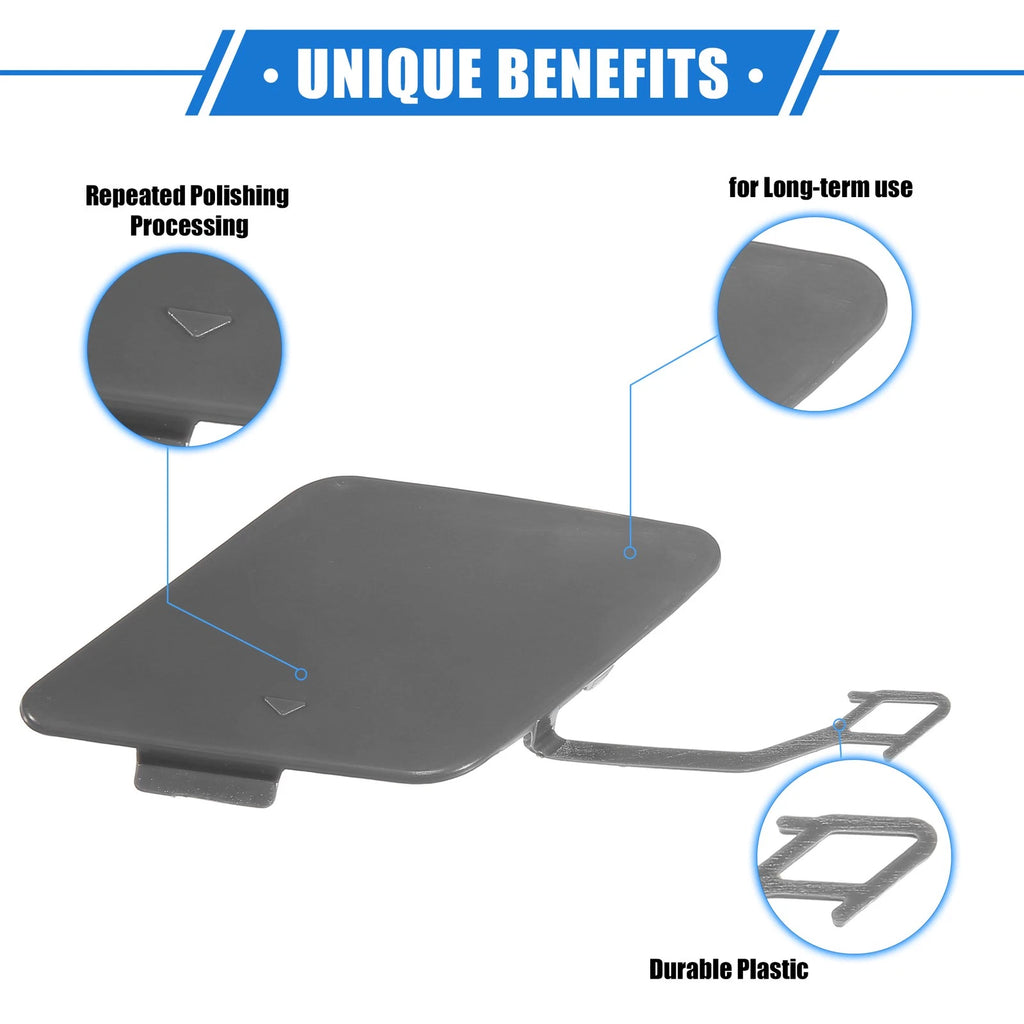 Tow Hook Eye Hole Cover Cap for BMW 3 F30 (2012–2015) Gray