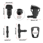 7pcs Windshield Wiper Fluid Squirter Nozzle for Ford Edge (2007–2014) 8S4Z17603AA