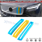 Tri-Color Front Kidney Grille Insert Trim for Volvo XC90 (2016–2019)