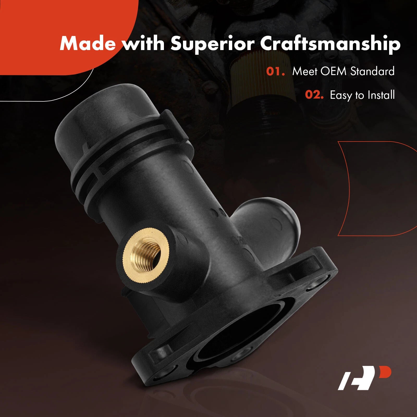 Engine Coolant Outlet Connector for BMW F22 F23 F30 F31 F34 F32 (2012–2020)