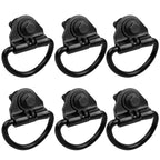6x Black Steel Rear Cargo D-Hooks for Ford Transit 150 250 350 (2015–2024)