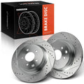 Rear Drilled Brake Rotors for Nissan 350Z, Infiniti G35 (2003–2008)