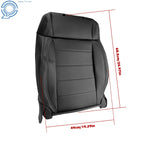 Left Front Seat Back Cover for Jeep Wrangler (2007–2012) Synthetic Leather