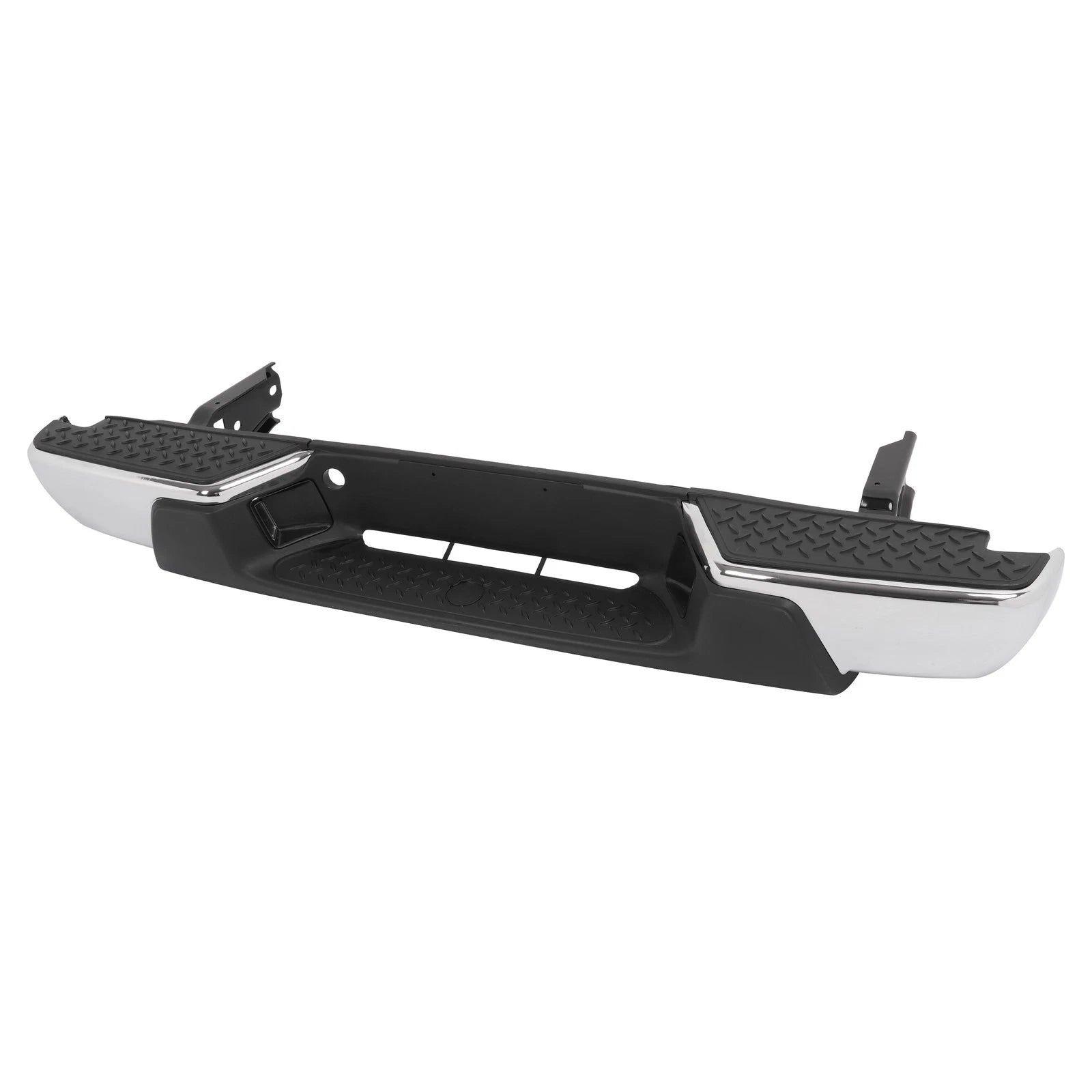 Rear Step Bumper Assembly for Chevy Colorado GMC Canyon (2004–2012) Chrome Black