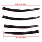 Set of 4 Window Visors for Chevrolet Cruze (2008–2016) Smoke Acrylic