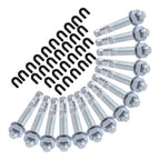 Set of 16 Wedge Anchor Bolts & 30 Shim Kit for Lift Installation