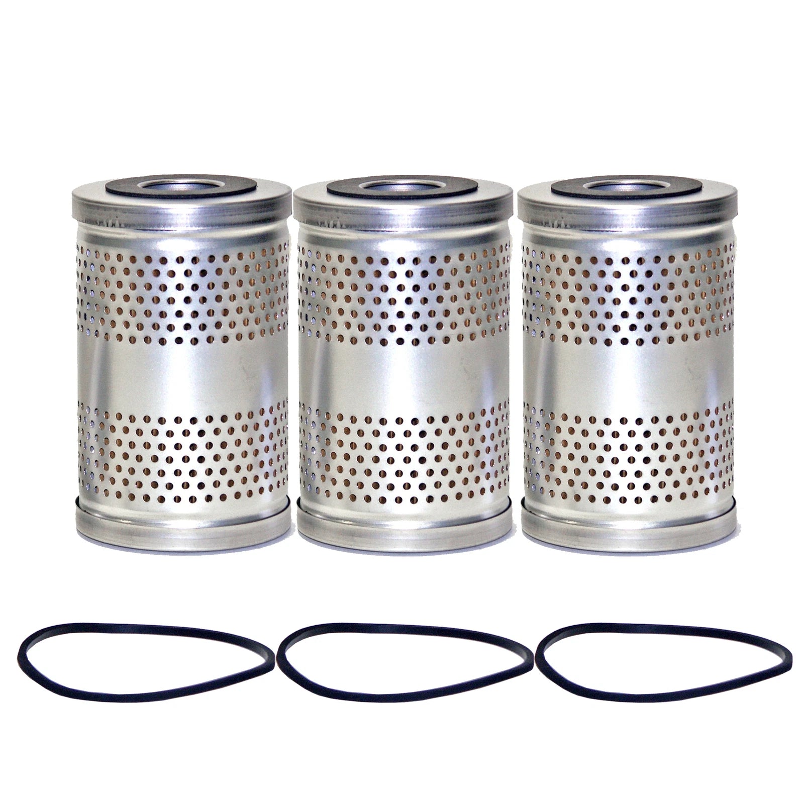 Set of 3 Engine Oil Filters for Chevrolet GMC Studebaker (Iso StdAsp)