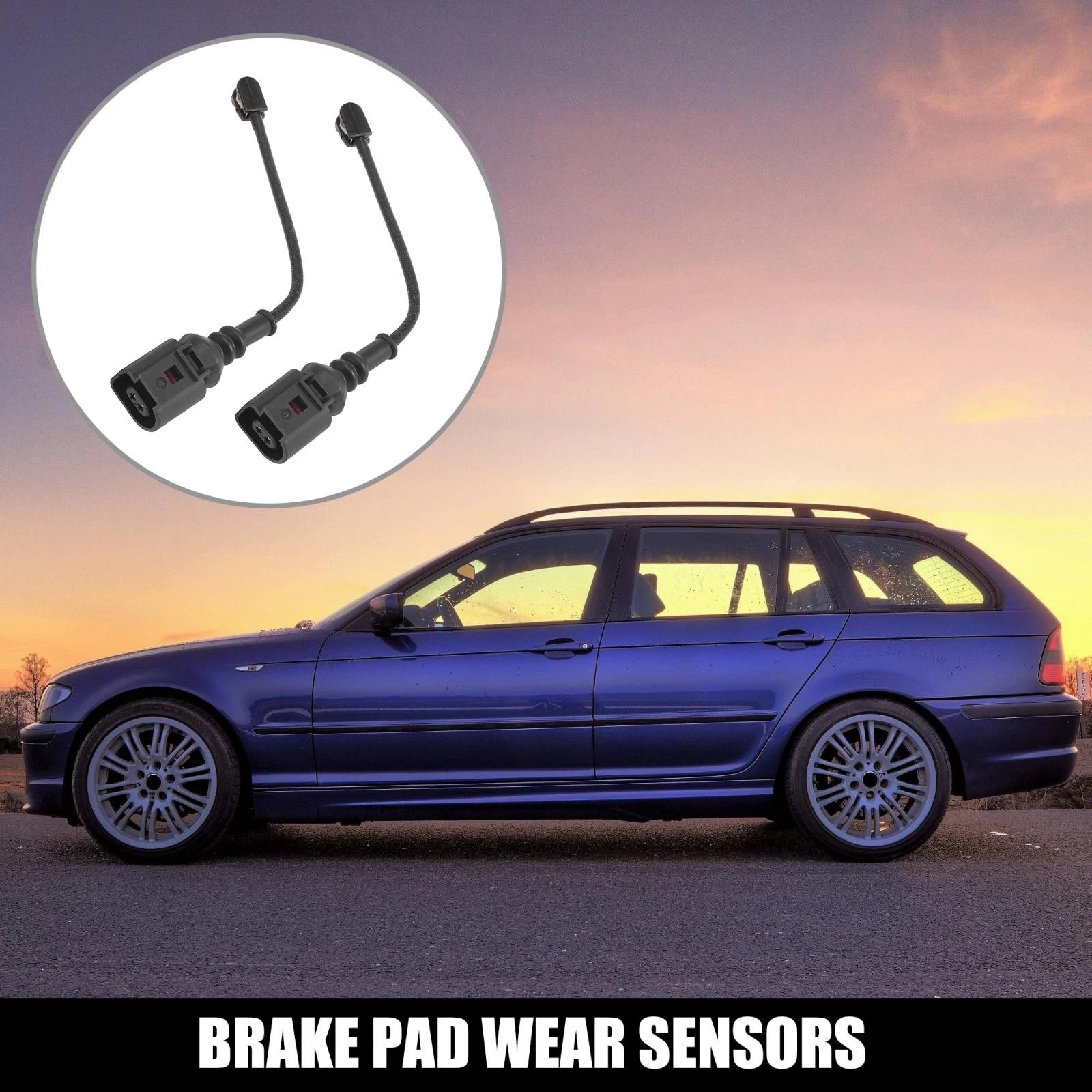 2X Front Brake Pad Wear Sensor for Audi A3 Quattro (2012–2013) 8V0615437