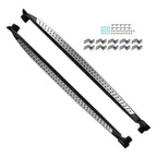 Black Running Board Steps for Hyundai Santa Fe (2019–2023) Aluminum Non-Slip