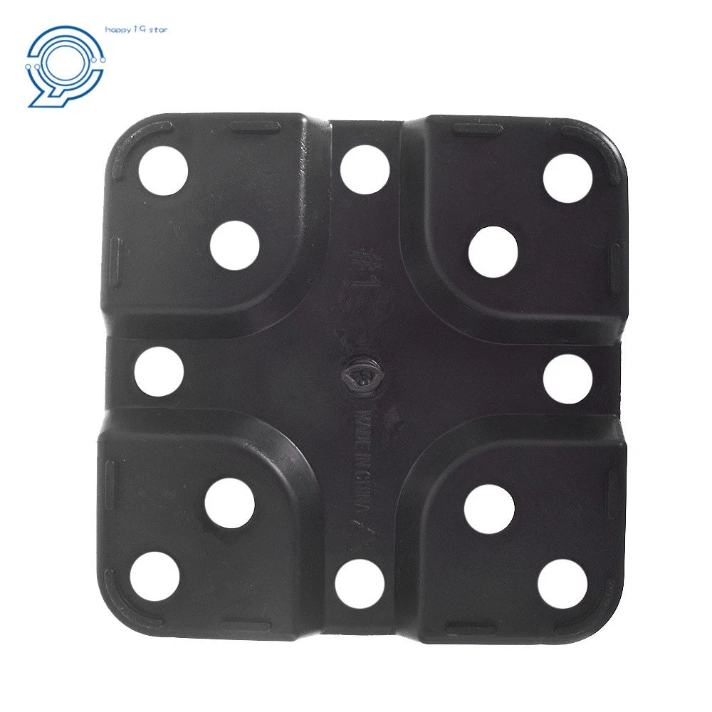 10 Pack Square Black Nursery Pots for Plants (2 Gallon)