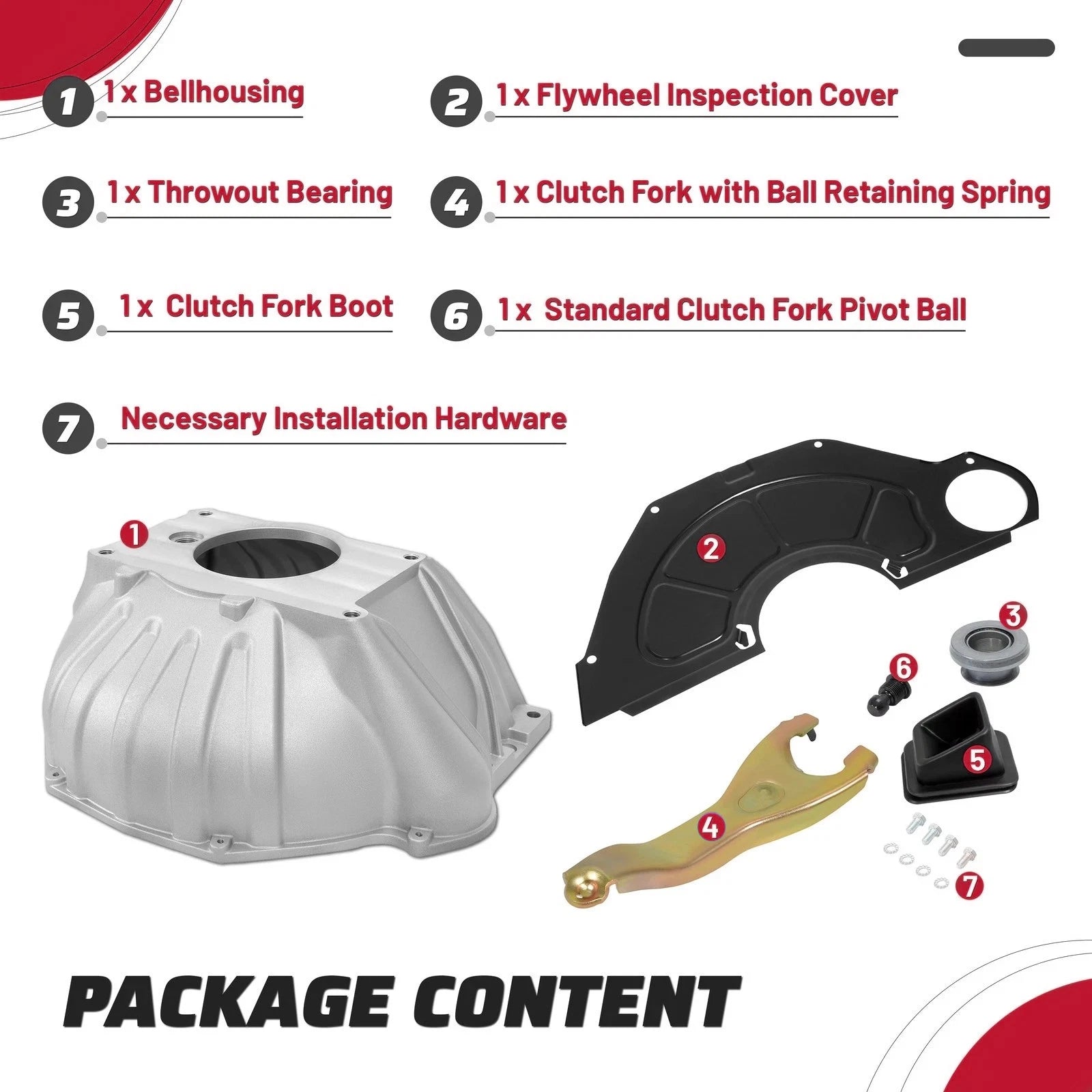 Clutch Fork & Bell Housing Kit for Chevy (1959-1988)