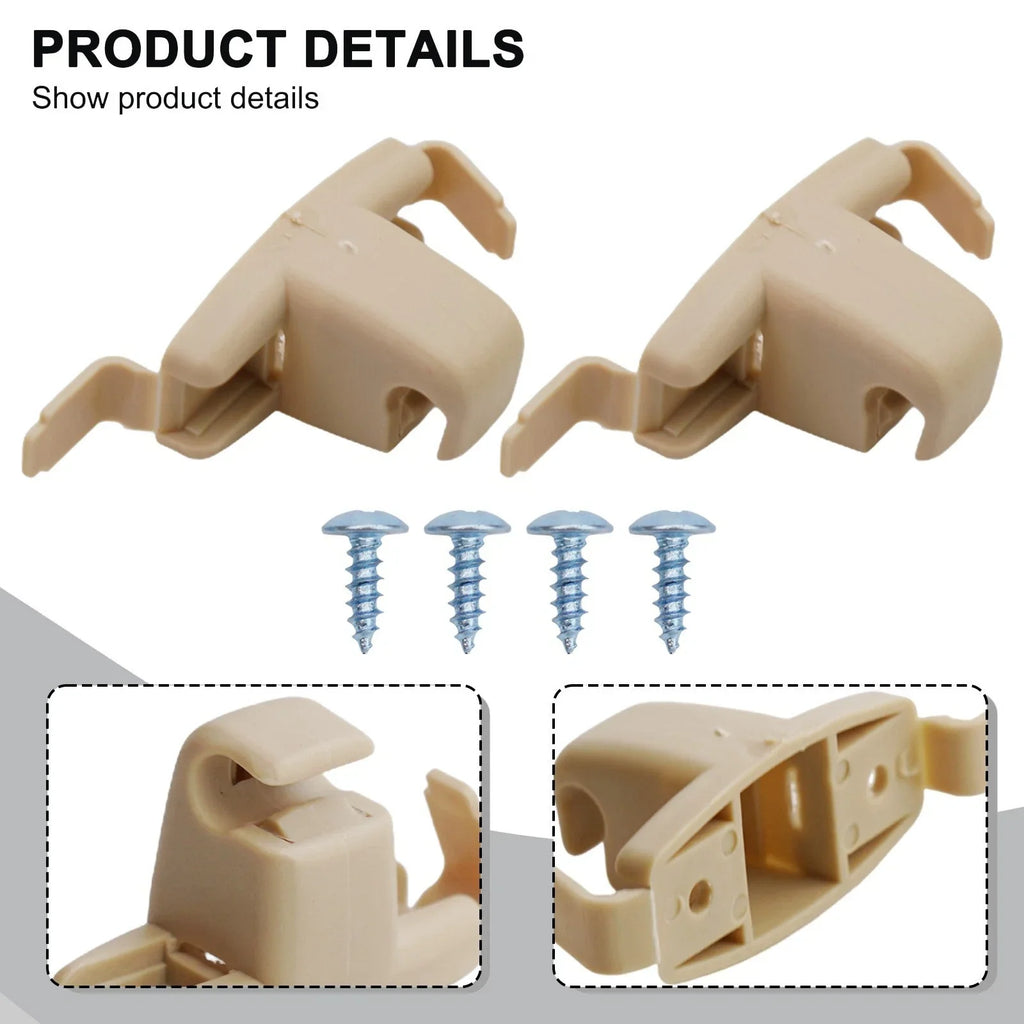 2 x Bracket Holder Sun Visor Clips Visor Splint for ABS&Metal (1999���2006)