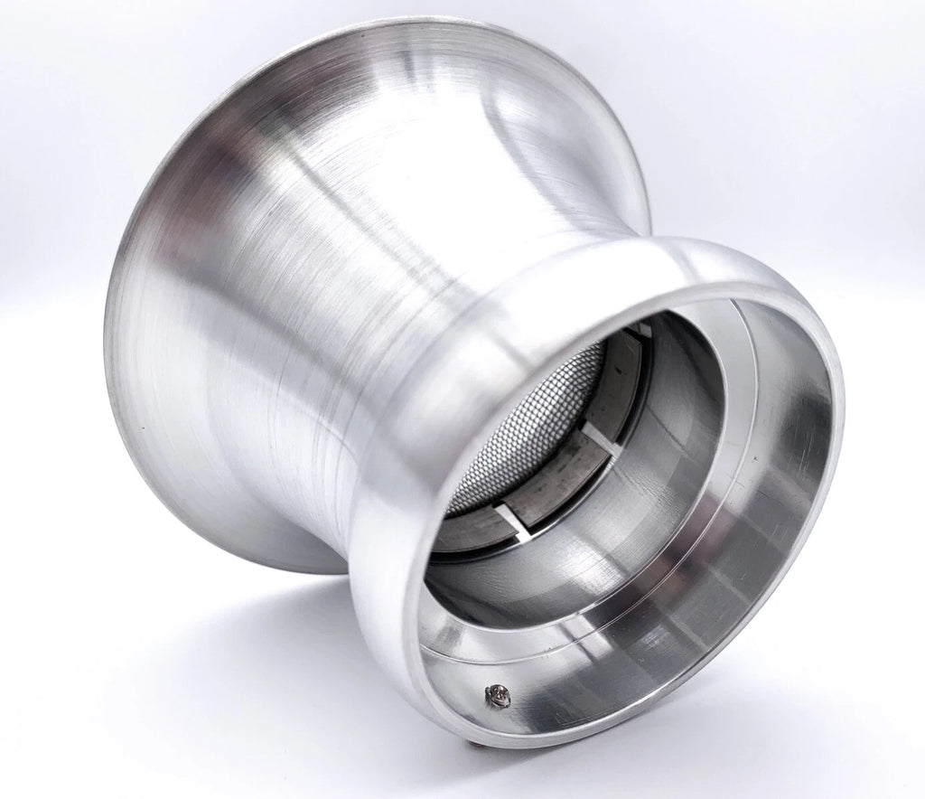 2 Barrel Carb Replacement Unpolished Aluminum Large Bug Horn for Holley (—)